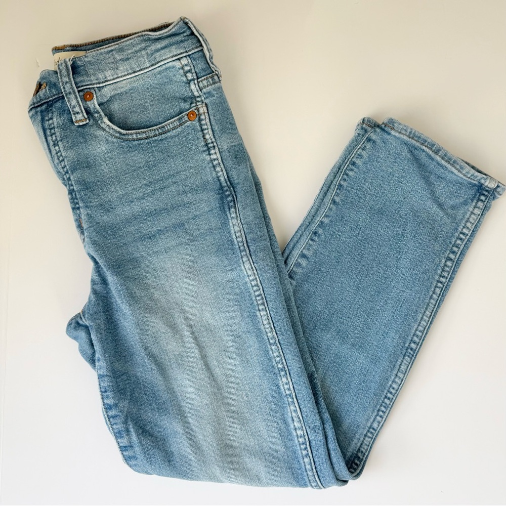 Madewell High-Rise Stovepipe Jeans MagicPockets Medium Light Denim 25 - Picture 3 of 11